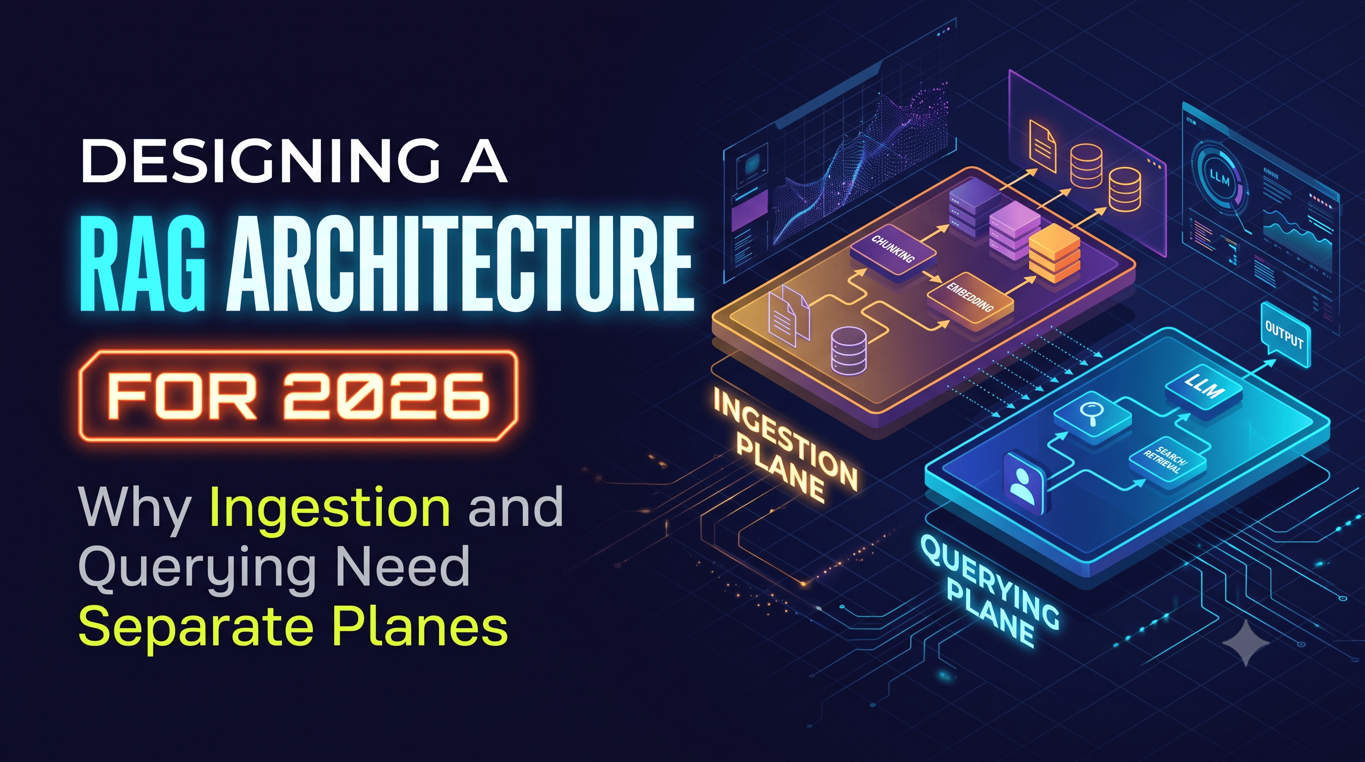 Cover Image for Designing a RAG Architecture for 2026: Why Ingestion and Querying Need Separate Planes