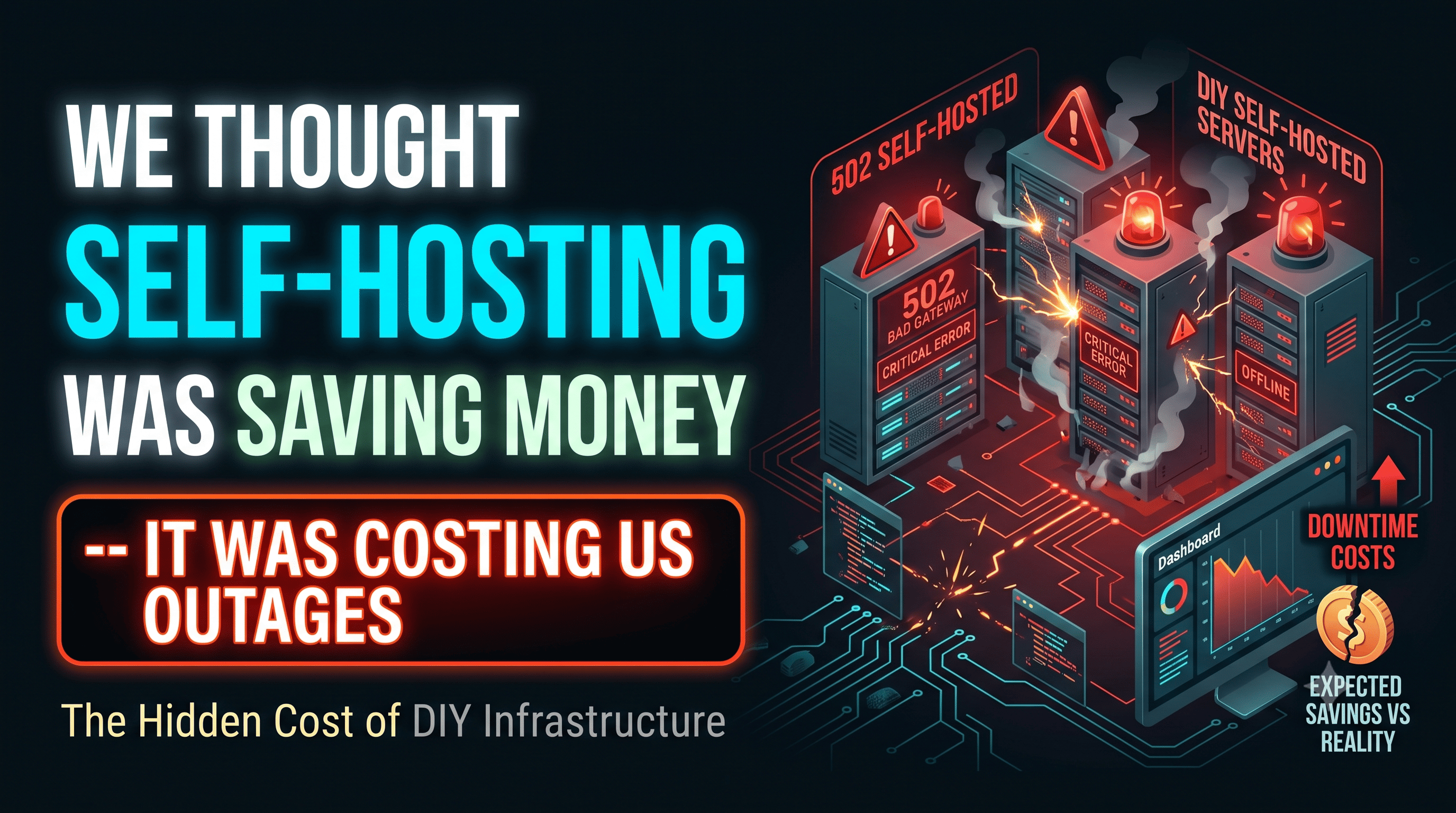 Cover Image for We Thought Self-Hosting Was Saving Money — It Was Costing Us Outages