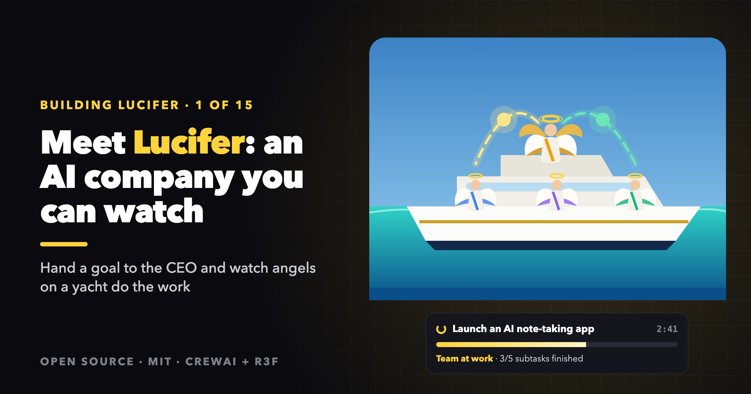 Cover Image for Meet Lucifer: An Open-Source AI Company You Can Watch at Work