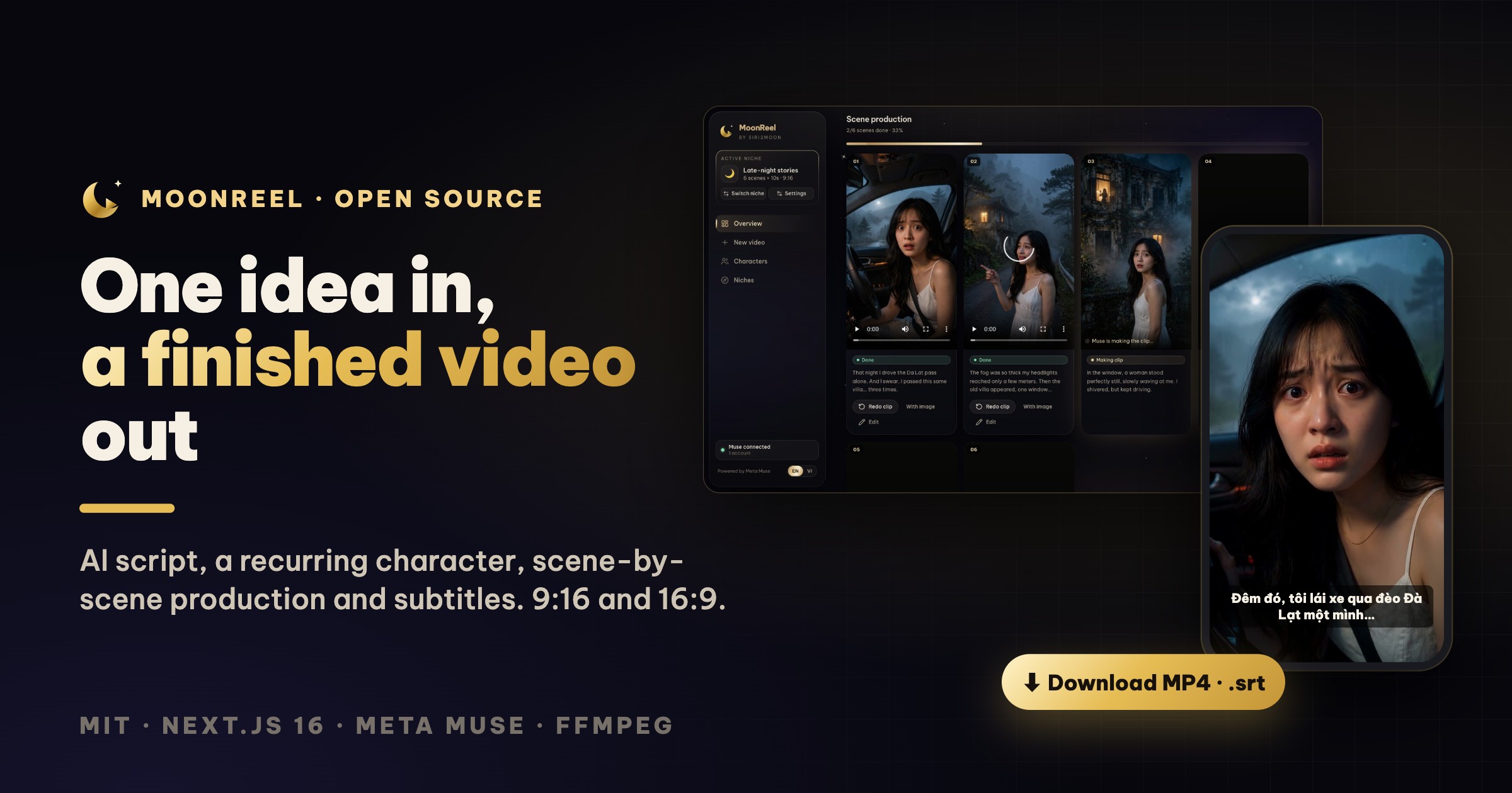 Cover Image for No Meta Muse Video API Yet? Generate Muse AI Videos with Open-Source MoonReel