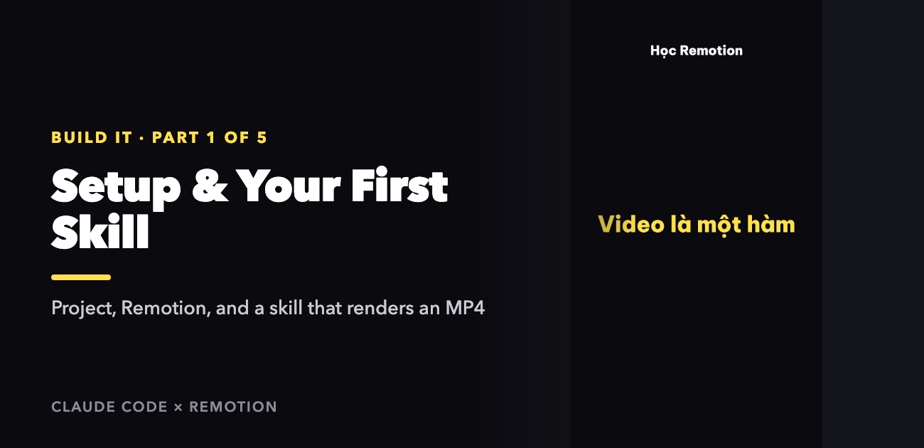 Cover Image for Build an AI Video Studio with Claude Code and Remotion: Setup and Your First Skill